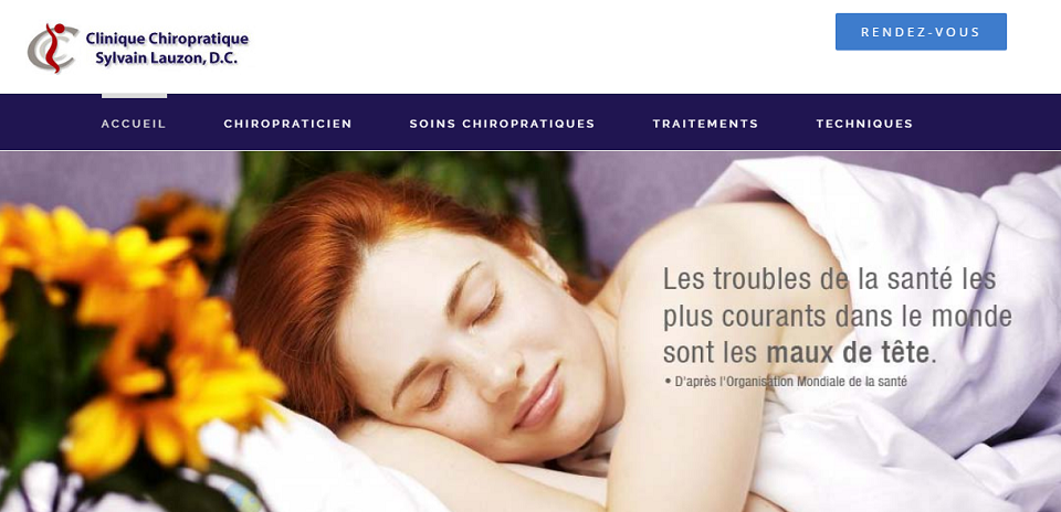 Clinique Chiropratique Sylvain Lauzon, D.C. en Ligne 