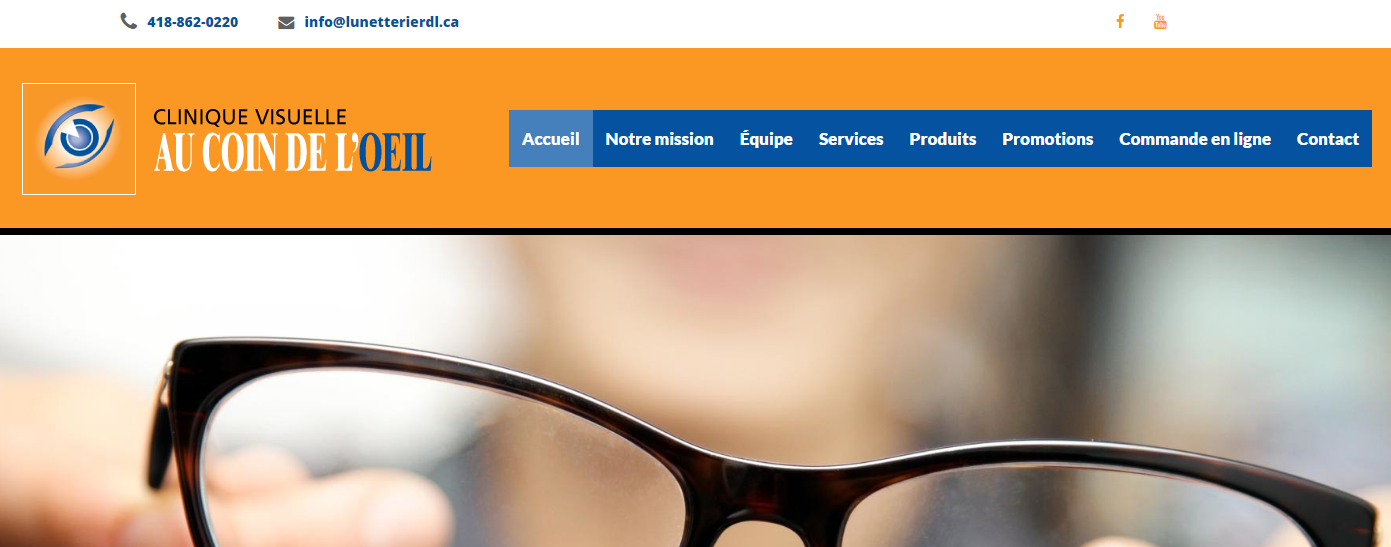 Clinique Visuelle au Coin de l'Oeil en Ligne Clinique Visuelle au Coin de l'Oeil en Ligne