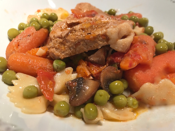 Côtelette de Porc, Carottes et Champignons 1