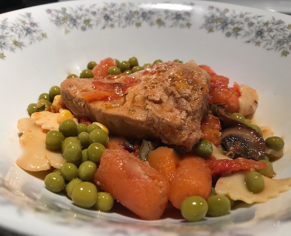 Côtelette de Porc, Carottes et Champignons 4