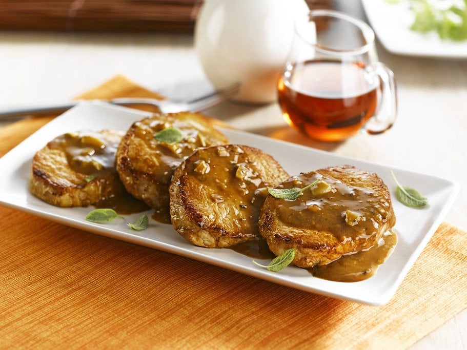 Côtelettes de Porc Marinées à L’érable et aux Fines Herbes