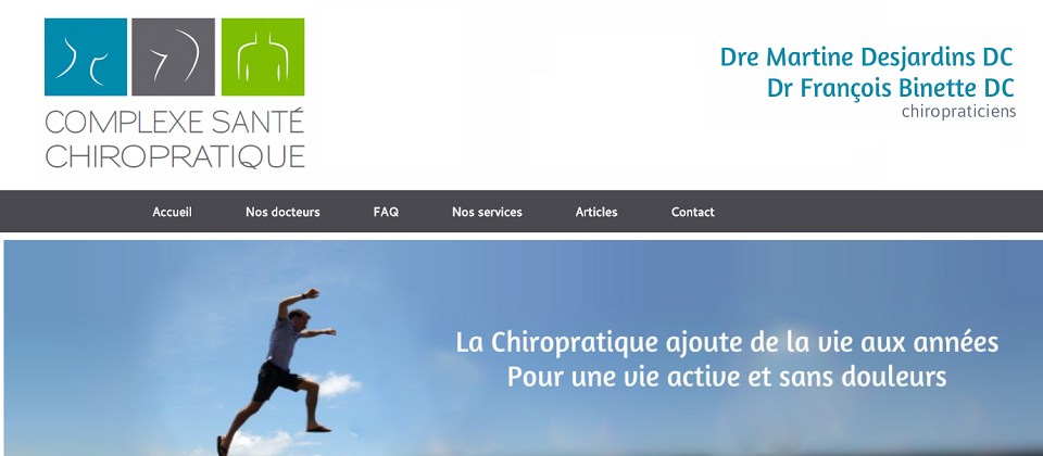 Complexe Sant&eacute; Chiropratique en Ligne 