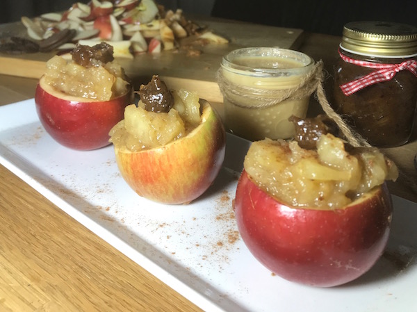 Compote de Pomme et Sirop d'érables dans sa Pomme 1