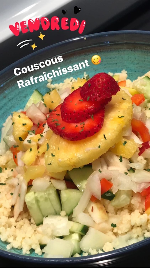 Couscous Rafraichissant avec des Fruits