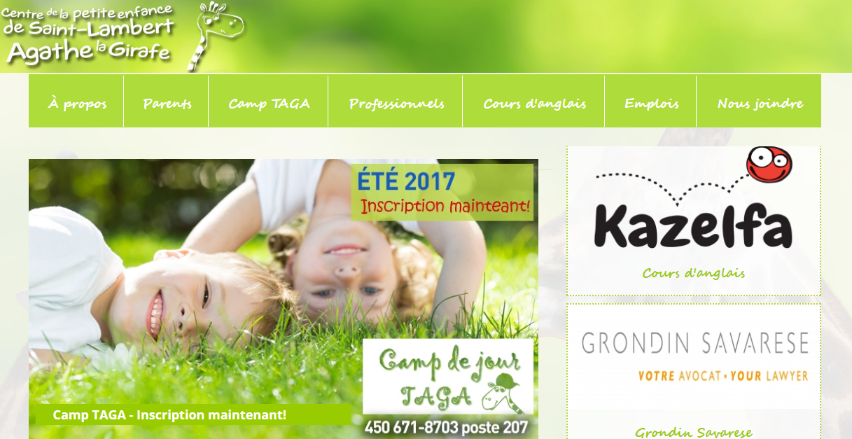 CPE de St-Lambert Agathe la Girafe en Ligne
