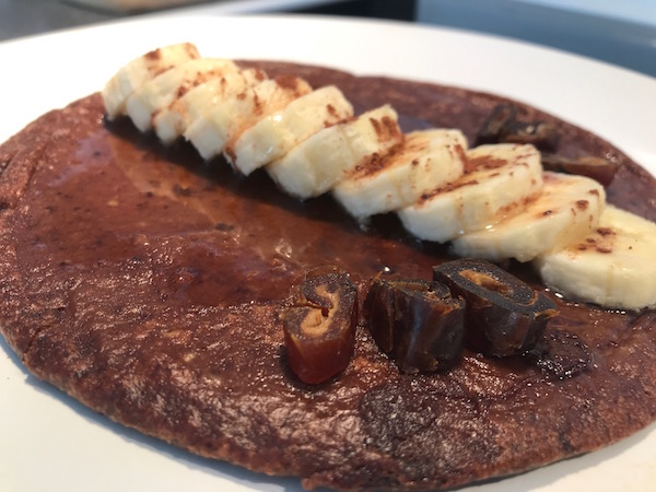 Crêpes Choco-dattes et Bananes