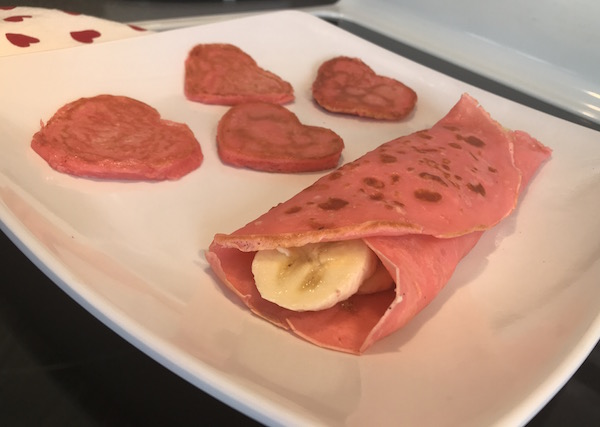 Crêpes Roses Pour la St-Valentin 2
