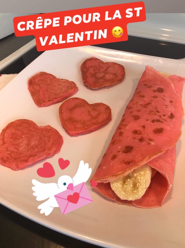 Crêpes Roses Pour la St-Valentin 6