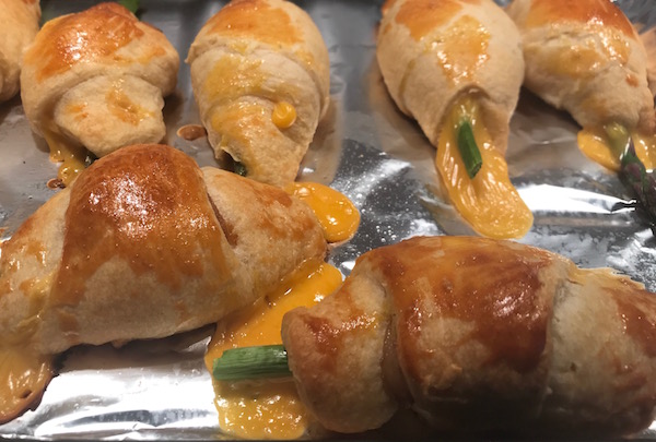 Croissants Fromage, Bacon et Asperges 5