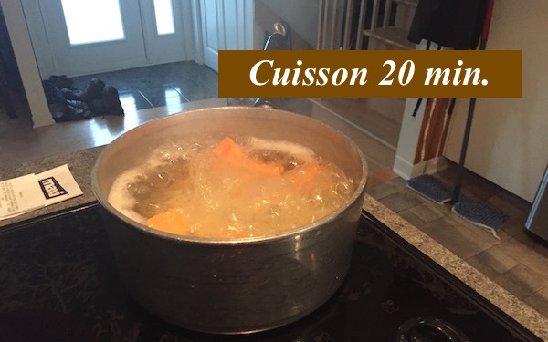 Cuisson des patates douces et pommes de terre