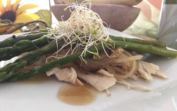 Dinde Sauce Brune et Asperges 2