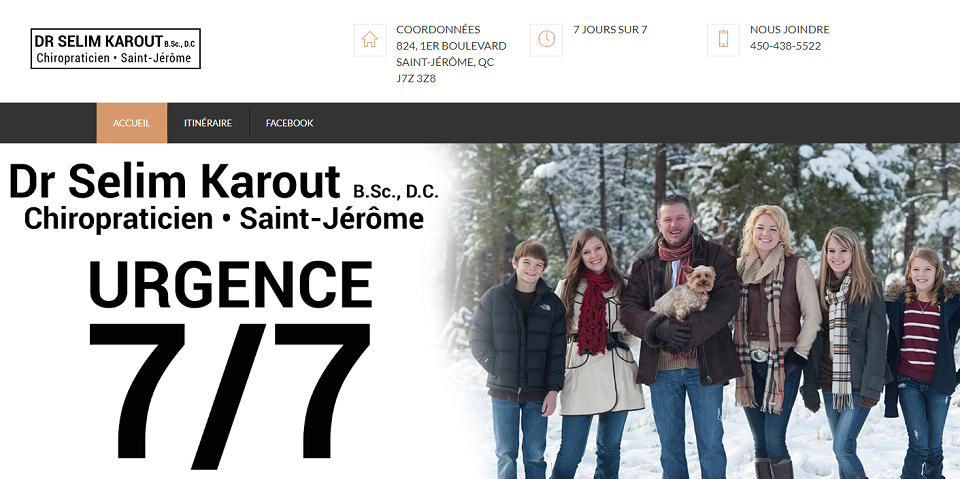 DR. Selim Karout Chiropraticien en Ligne