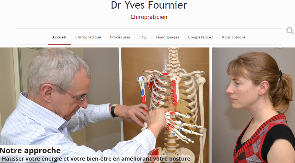 Dr. Yves Fournier Chiropraticien en Ligne