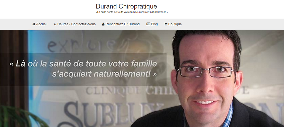 Durand Chiropratique en Ligne