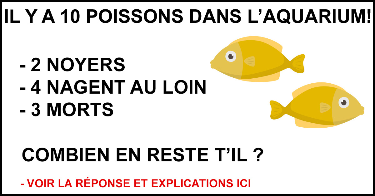 Pouvezvous Résoudre cette Énigme Mathématique des Poissons en moins de — free download