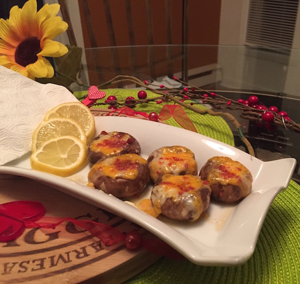 Entrée pour Amoureux Champignons Gratinées