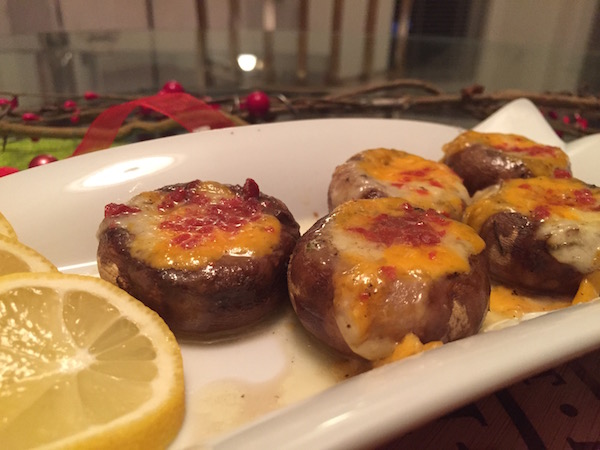 Entrée pour Amoureux Champignons Gratinées 1