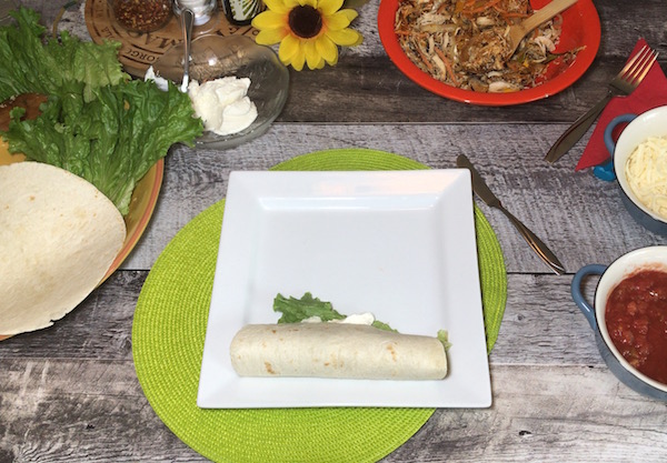 Fajitas au Poulet et Légumes Sautés 2