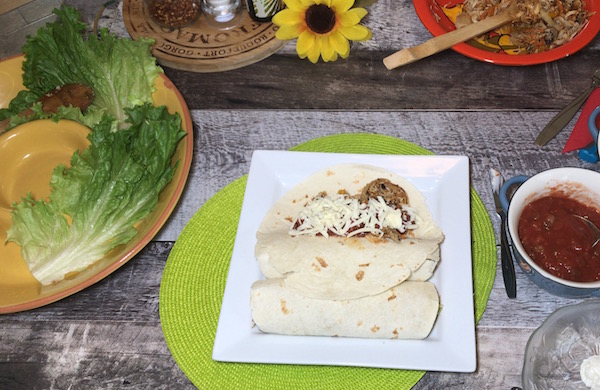 Fajitas au Poulet et Légumes Sautés 4