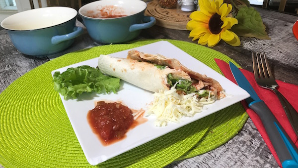 Fajitas au Poulet et Légumes Sautés 9