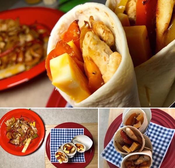 Fajitas Poulet Légumes Fromage 13