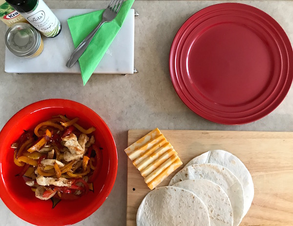 Fajitas Poulet, Légumes Fromage 2