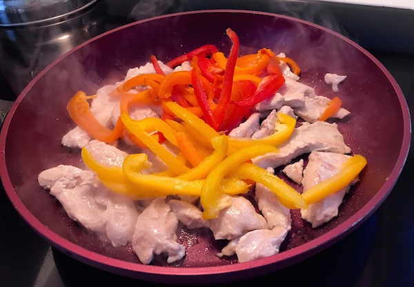 Fajitas Poulet, Légumes Fromage