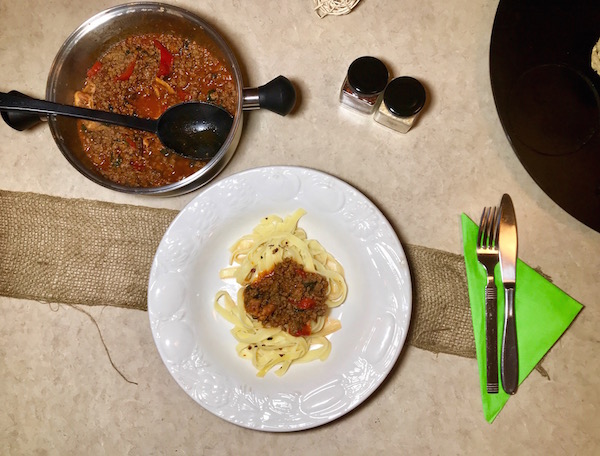 Fettuccine Sauce à la Viande 3 Fettuccine Sauce à la Viande 3