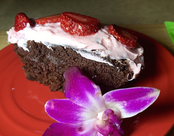 Gâteau Chocolat et Fraises 3