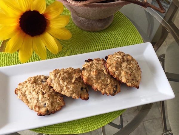 Galettes davoine banane et raisin