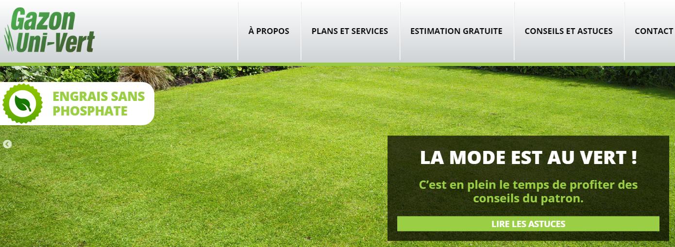 Gazon Uni-Vert en Ligne