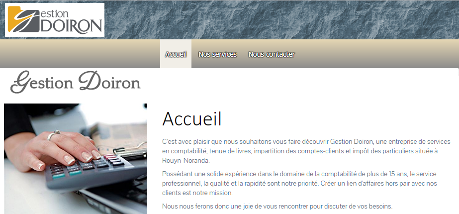 Gestion Doiron en Ligne 