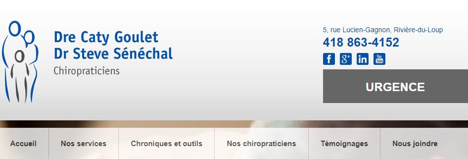Goulet et Sénéchal Chiropraticiens en Ligne