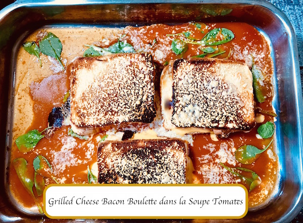 Grilled Cheese Bacon Boulette dans la Soupe Tomates 9