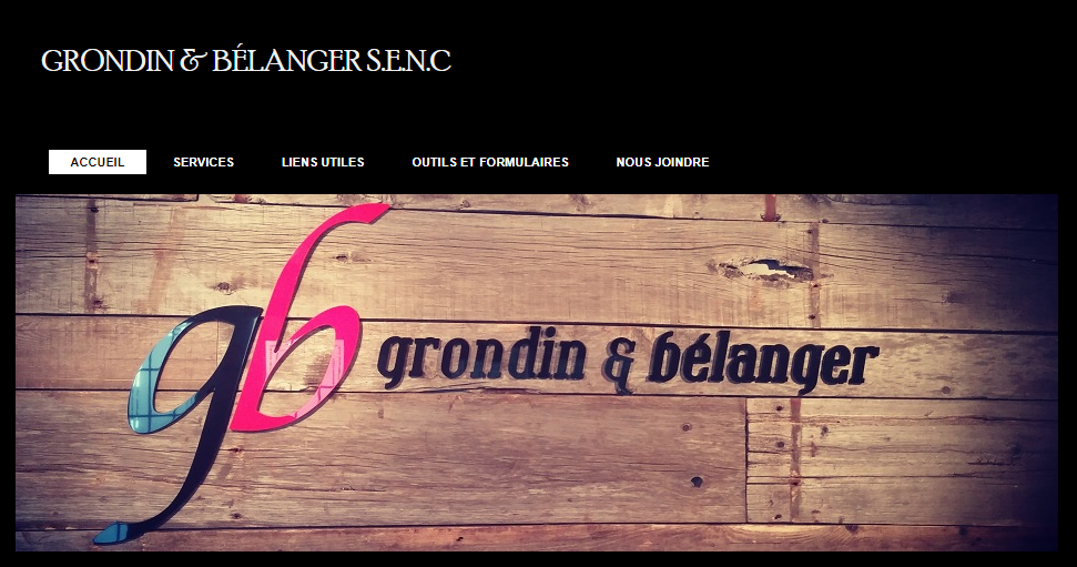 Grondin & B&eacute;langer S.E.N.C. en Ligne 