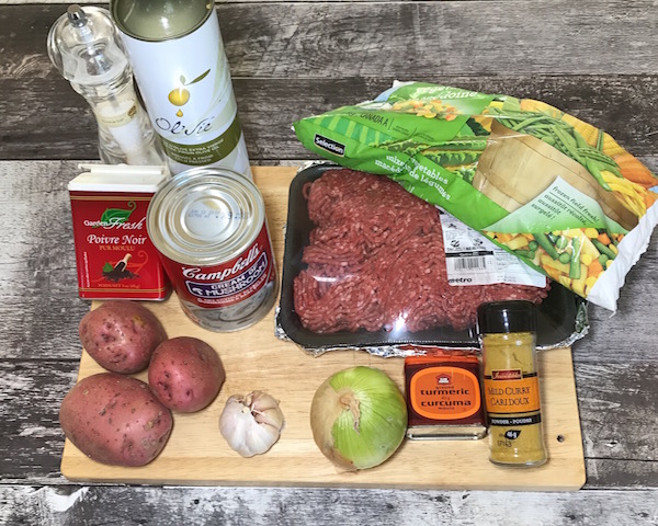 Hachis de Légumes Parmentier de Josée Les ingrédients