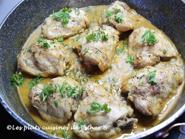 Hauts de Cuisses de Poulet aux Échalotes au Vinaigre de Vin Rouge 1