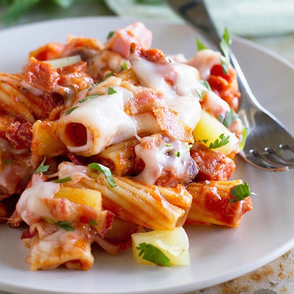 Hawaiian one pan pasta 1