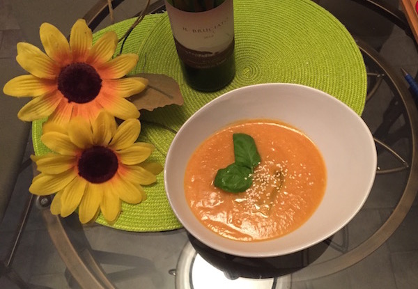 Potage aux carottes et patates douces