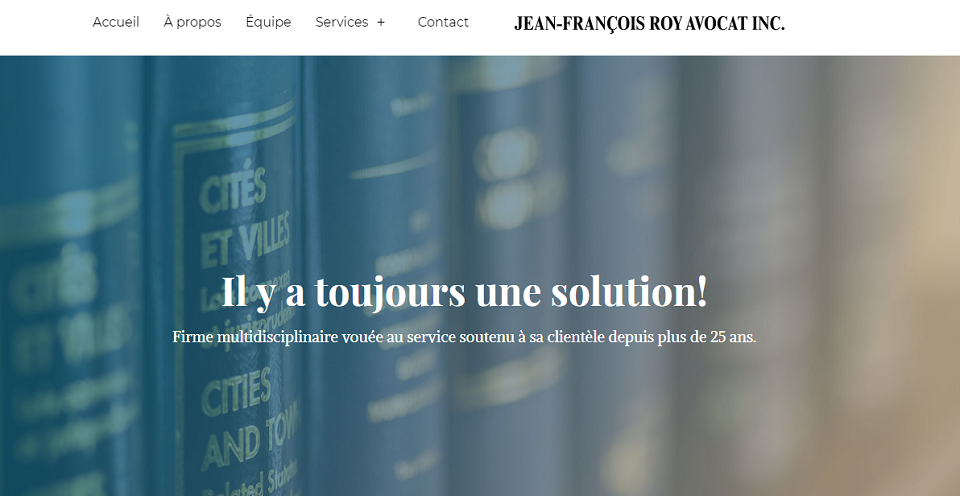 Jean-François Roy Avocat Inc. en Ligne 