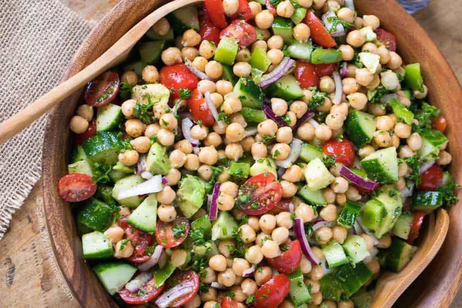 Salade de pois chiches simple