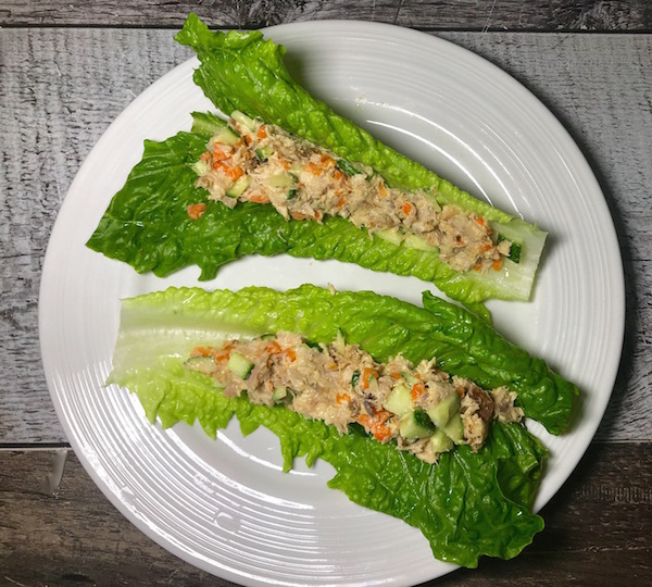 Laitue Farcie de Salade de Poulet et Sauce au Pêches 3