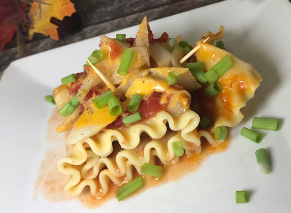  Lasagne Roulée farcie de Légumes, Fromage et une Sauce aux Pommes 4