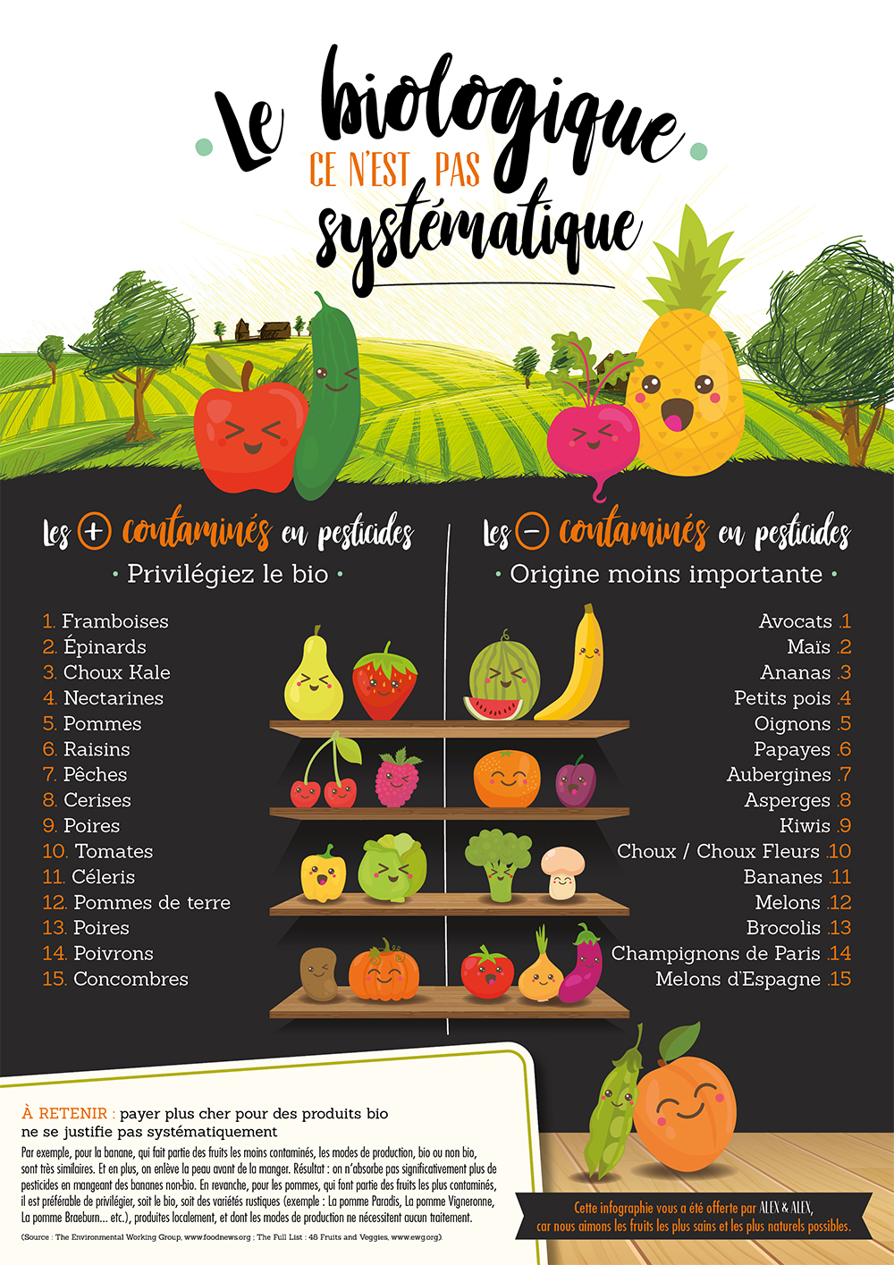 Les Pesticides sur les Fruits et Légumes : Comment les Éviter