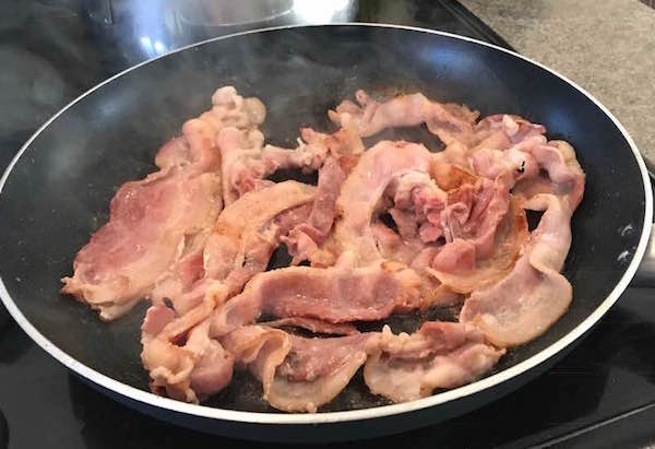 Linguine Sauce Carbonara Poulet et Bacon 4