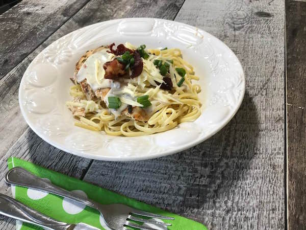 Linguine Sauce Carbonara Poulet et Bacon 7