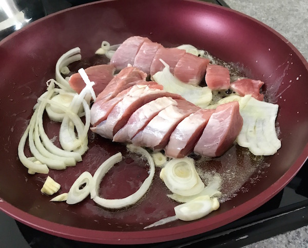 Linguini Porc et Saucisses 1