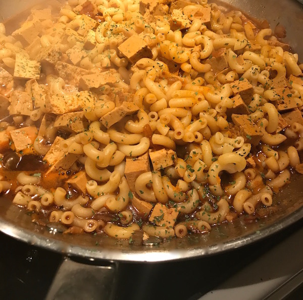 Macaroni Chinois avec Tofu 1