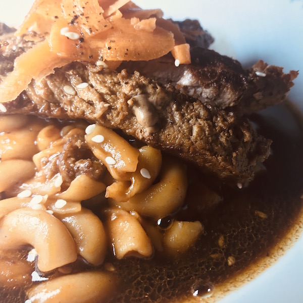 Macaroni Chinois Succulent avec Lanières de Boeuf 2