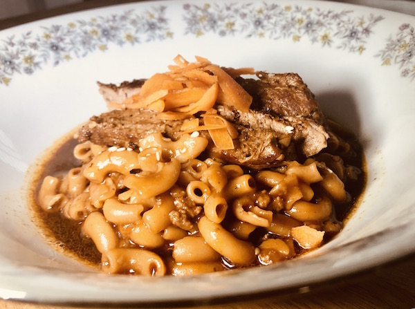 Macaroni Chinois Succulent avec Lanières de Boeuf 4